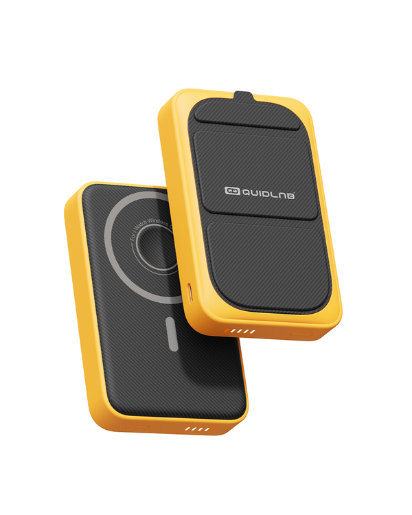 SnapX Carbon Fibre MagSafe Powerbank with LCD | QuidLab